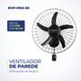 Imagem de Ventilador de Parede Turbo 50cm Pro 5 Pás, Mondial, Preto, 150W, 127V - NVP-PRO-50