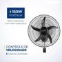 Imagem de Ventilador de Parede Turbo Pro NVP-PRO-50 50cm 150W Preto