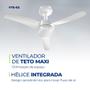 Imagem de Ventilador de teto 3 pás com controle remoto branco - Maxi Air Control - Mondial