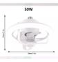 Imagem de Ventilador de Teto 360º Lâmpada Led E27 Quente/Frio Rgb Aromaterapia 60W