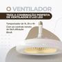 Imagem de Ventilador de Teto 36w C/ Luzes Integradas Ventila e Ilumina C/ Controle E27 Led Bivolt