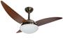 Imagem de Ventilador de Teto Infinity Classic Fumê 3 Pás MDF Tabaco 110V 1040