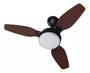 Imagem de Ventilador De Teto Inverter Legacy Led Branco 3 Pás Preto/tabaco Bivolt Com Controle Remoto Ventisol