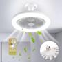 Imagem de Ventilador De Teto Lampada Led com Controle Remoto Para Escritorio Quarto Sala Cozinha Silencioso 