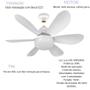 Imagem de Ventilador de Teto Slim com 6 Pás e Luz LED  Perfeito para Ambientes Modernos.