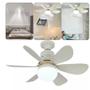 Imagem de Ventilador de Teto Slim com 6 Pás e Luz LED  Perfeito para Ambientes Modernos.