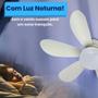 Imagem de Ventilador de Teto Slim com 6 Pás e Luz LED  Perfeito para Ambientes Modernos.