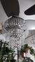 Imagem de Ventilador de teto  VentDelta com lustre 3 andares pedras em acrílico 