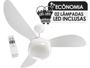 Imagem de Ventilador de Teto Ventisol Fenix Branco com Controle Remoto, 3 Pás, 02 Lâmpadas Led Inclusas