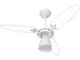 Imagem de Ventilador de Teto Ventisol Premium Wind Light - 3 Pás Branco e Transparente para 1 Lâmpada