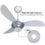 Imagem de Ventilador de Teto Ventisol Wind Inverter Bivolt Silver Controle Remoto Led Integrada 18w