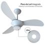 Imagem de Ventilador de Teto Ventisol Wind Plus Inverter Branco Controle Remoto Led Integrada 18w - Bivolt