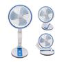 Imagem de Ventilador dobravel Luminária Abajur LED  Articulável Rotação 360 Graus Recarregável - Mundo Thata