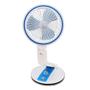 Imagem de Ventilador dobravel Luminária Abajur LED  Articulável Rotação 360 Graus Recarregável - Mundo Thata