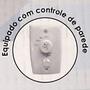 Imagem de Ventilador Hl-71 Com Controle De Parede 2 Lampadas E-27 3 Pas Dupla Face (Mogno/Cinza) 220v