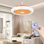 Imagem de Ventilador lampada LED de teto quarto sala de estar cozinha silencioso portátil com controle 30W