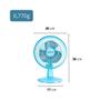 Imagem de Ventilador Mini Turbo Ventimais 20cm 2 Velocidades Azul e Prata 110V