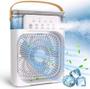 Imagem de Ventilador Portátil Com Iluminação Umidificador Climatizador Ventilador Portátil Com Iluminação Umidificador Climatizado