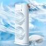 Imagem de Ventilador Torre Usb Duplo Potente Mesa Led Ar Frio