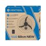 Imagem de Ventilador Ventisol Parede 60cm New Black 3 Pás 127V Premium