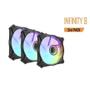 Imagem de Ventoinha Cooler Aigo Darkflash Infinity 8 Kit 3 em 1 Preta