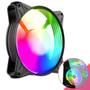 Imagem de Ventoinha Cooler Fan Eurus Clanm Para Gabinete Gamer Tamanho  120mm Com Led Rgb Iluminação Com 8 Cores