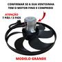 Imagem de Ventoinha do Radiador Audi Golf Fox Polo Bora  7 Pás MODELO GRANDE 1999 2000 2001 2002 2003 2004 2005 2006 2007 