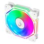 Imagem de Ventoinha Rise Mode Hex Turbine PWM, 120mm, Led ARGB, Branco - RM-H-ARGB-TOR-W