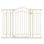 Imagem de Verão Multi-Use Decorativo Extra Alto Walk-Thru Baby Gate, Fits Aberturas 28,5 "a 48" de largura, metal preto, para portas e escadas, 36 "Bebê de altura e portão de animal de estimação, bege, tamanho único