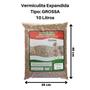 Imagem de Vermiculita Expandida Grossa 10 Litros plantio enraizar germinar jardim horta cogumelos sachê aromático uso geral