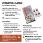 Vermitril para Gatos Mastigável Ação 4 em 1 Antipulgas, carrapatos, vermes e sarna 4 Comprimidos Mastigáveis - Vila Flor Imagem de Vermitril para Gatos Mastigável Ação 4 em 1 Antipulgas, carrapatos, vermes e sarna 4 Comprimidos Mastigáveis
