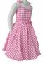 Imagem de Vestido Barbie Rosa Xadrez Infantil