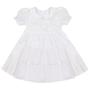 Imagem de Vestido Batizado Linho Bordado Bebê Papilloo