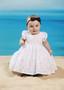 Imagem de Vestido Batizado Luxo Branco Bebê Menina LessaKids Rf 8624