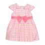 Imagem de Vestido bebê mon sucre xadrez rosa neon spring 3125034