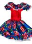 Imagem de Vestido caipira junina com lastex