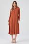 Imagem de Vestido Chemise Midi PKS Terracota