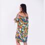 Imagem de Vestido Ciganinha Curto You! Viscose Ombro a Ombro Estampado