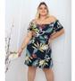 Imagem de Vestido Ciganinha Estampas Verão Tamanho Grande Plus Size Cores Lindas Dora