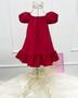 Imagem de Vestido Ciganinha Infantil Menina Festa Rosa Algodão