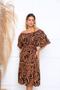 Imagem de Vestido Ciganinha Midi Moda Evangélica Lastex Com Elástico - s08