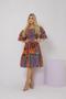 Imagem de Vestido Ciganinha Midi Moda Evangélica Lastex Com Elástico - s22
