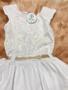 Imagem de Vestido com Renda e Laço com Strass Tam.P (1 ano)