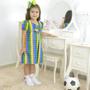 Imagem de Vestido Copa Pop It Brasil Verde Amarelo Tubinho Trapézio