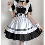 Imagem de Vestido Cosplay Lolita Preta - Traje de Empregada para Meninas e Mulheres