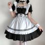 Imagem de Vestido Cosplay Lolita Preta - Traje de Empregada para Meninas e Mulheres