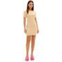 Imagem de Vestido Curto Easy Lança Perfume Fashion Pr25 Bege Feminino