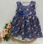 Imagem de Vestido Curto Luxo Bebê Menina Verão Estampado Floral 