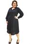 Imagem de Vestido Curto Plus Size Chemise Preto