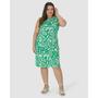 Imagem de Vestido Curto Regata Estampado Plus Size Malwee Ref. 123935